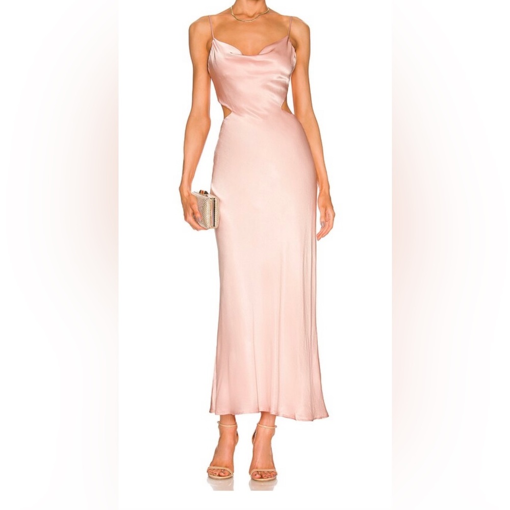 NWT Bardot Pink Rose Cutout Slip Dress XL Sz 10